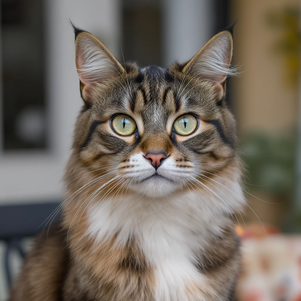 realistic cat, detailed fur, high detail and texture emoji
