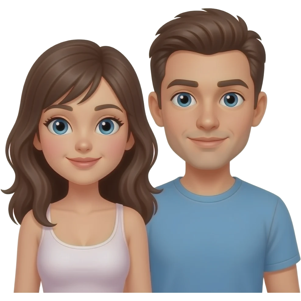 naked girl in her room with boy friend emoji