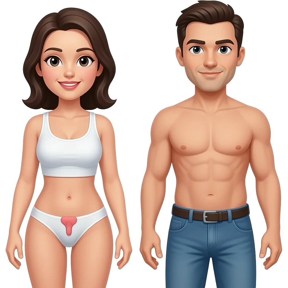 Pussy woman dick man emoji