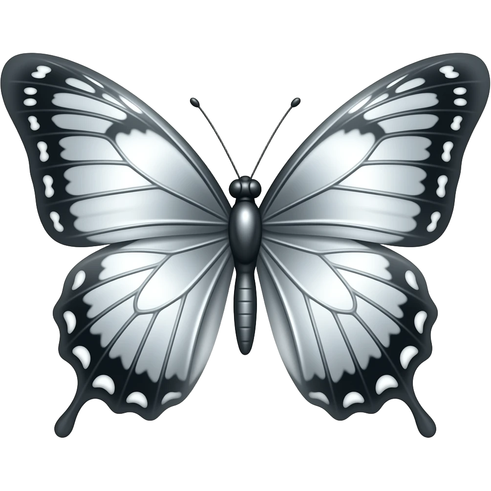 Silver Butterfly emoji