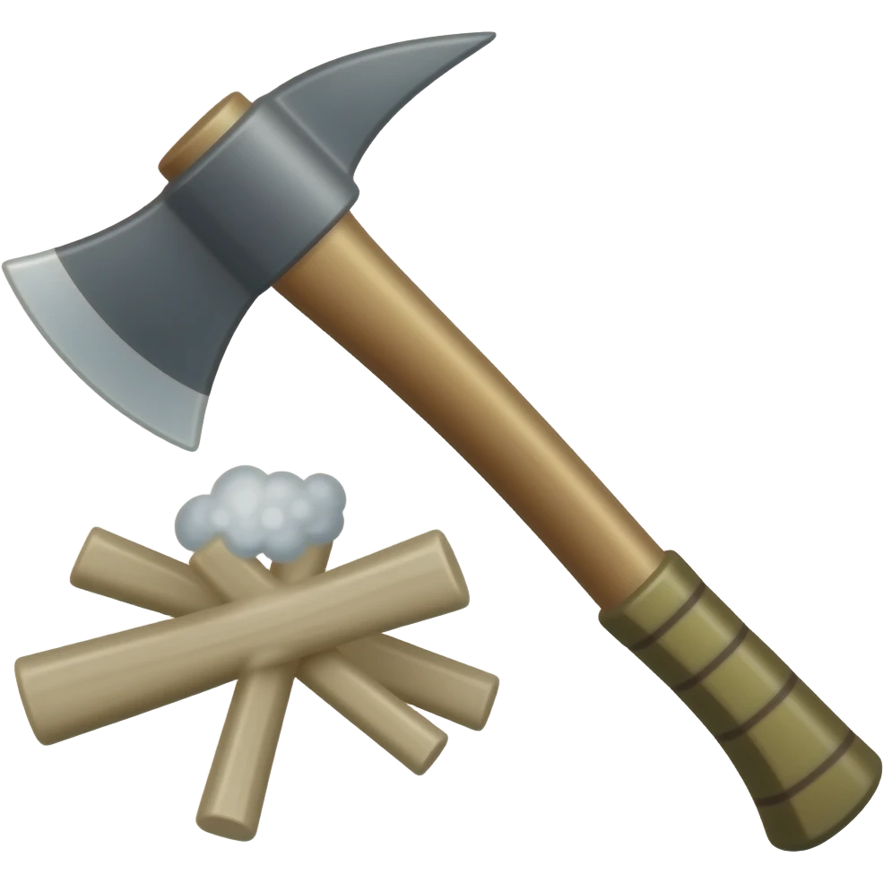 camping axe emoji