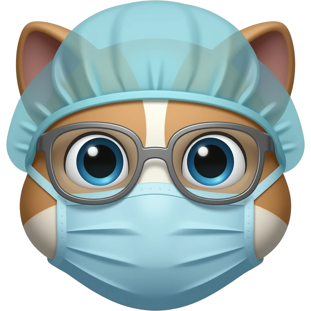 surgeon Animal closeup front facing emoji