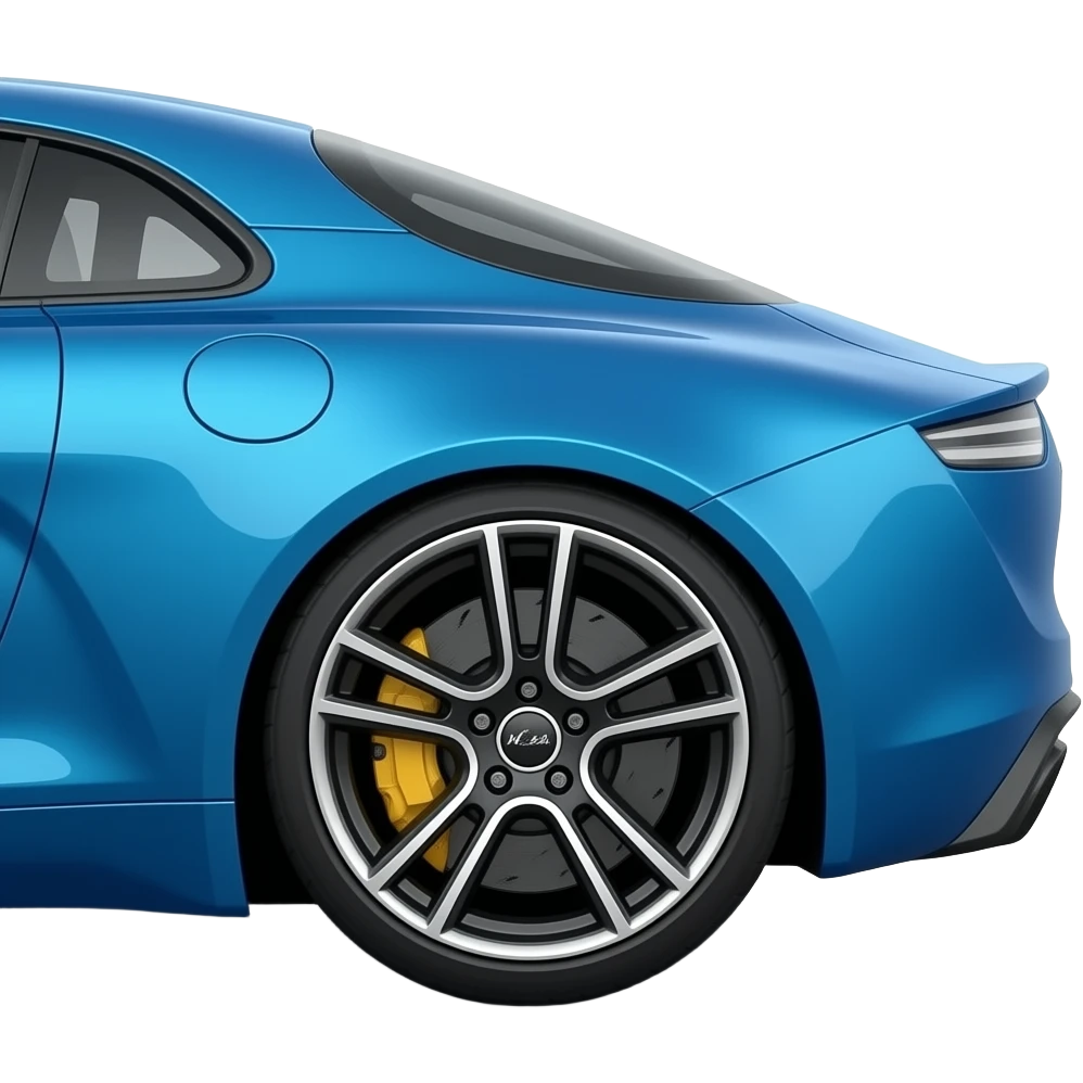 Alpine a110 2018 blue side view emoji