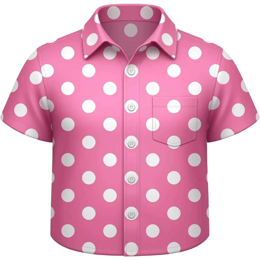 PINK WITH WHITE POLKA DOT ST emoji