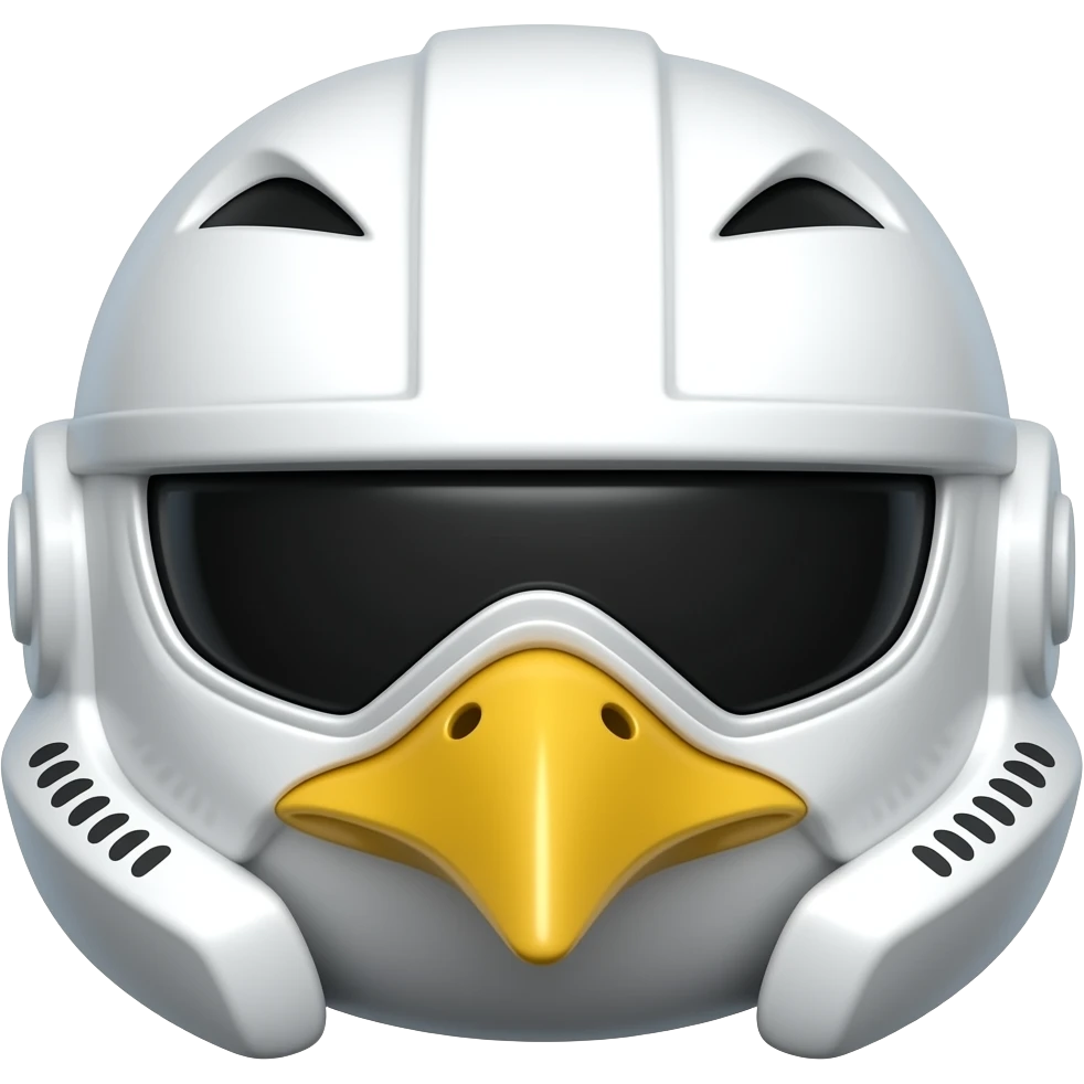 White bird power ranger helmet emoji