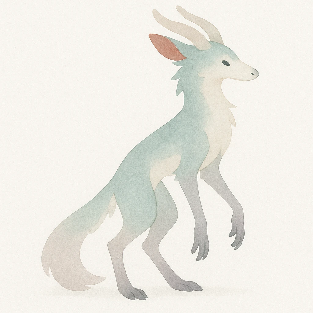 "Vernid" in full body (an open fantasy creature species by LiLaiRa) emoji