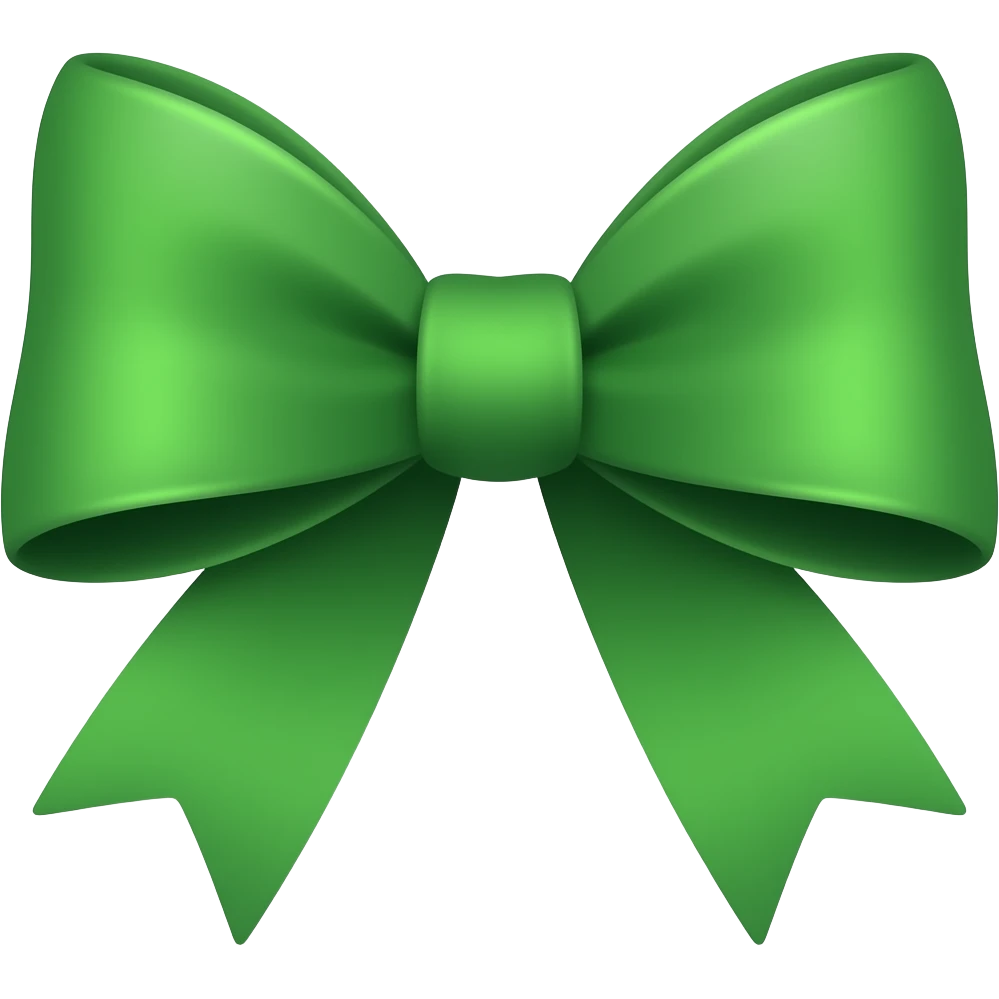 green bow emoji