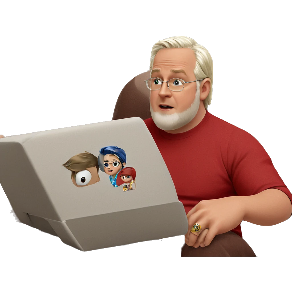 sitting boy with jewelry indoors emoji