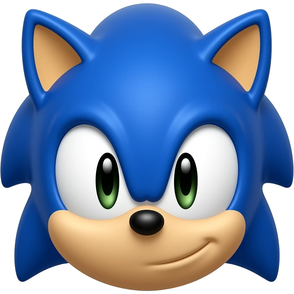 Sonic the hedgehog’s head emoji