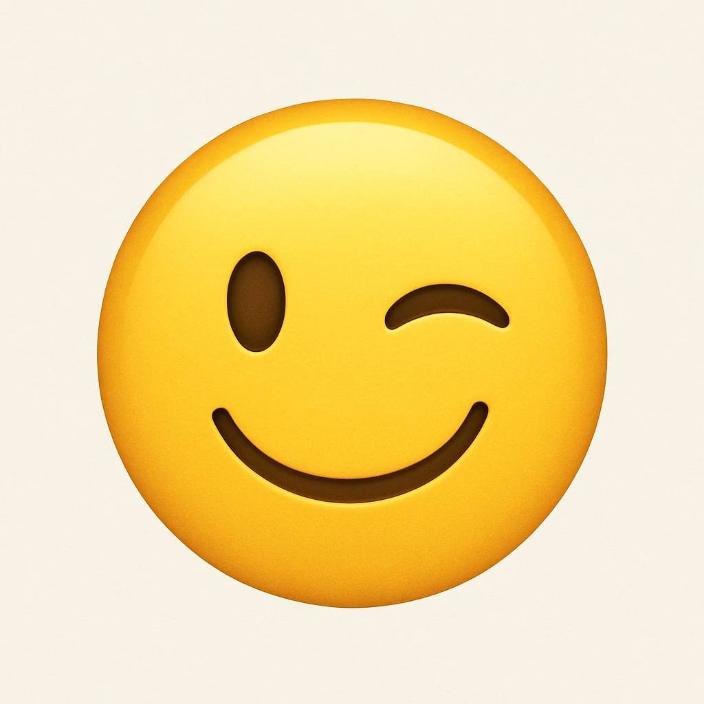 winking face emoji emoji