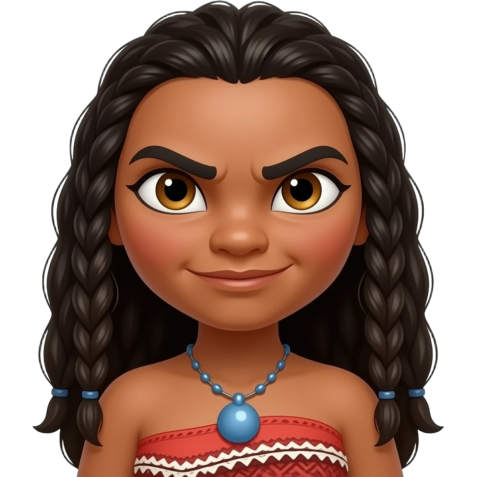 Angry te-ka staring at Moana emoji