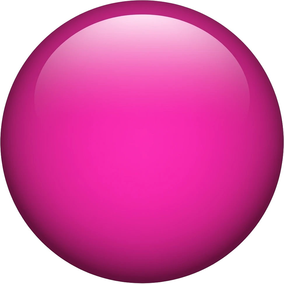 A magenta circle emoji