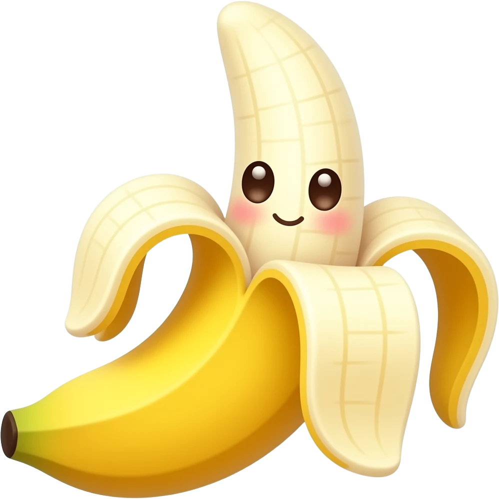 Kawaii banana emoji
