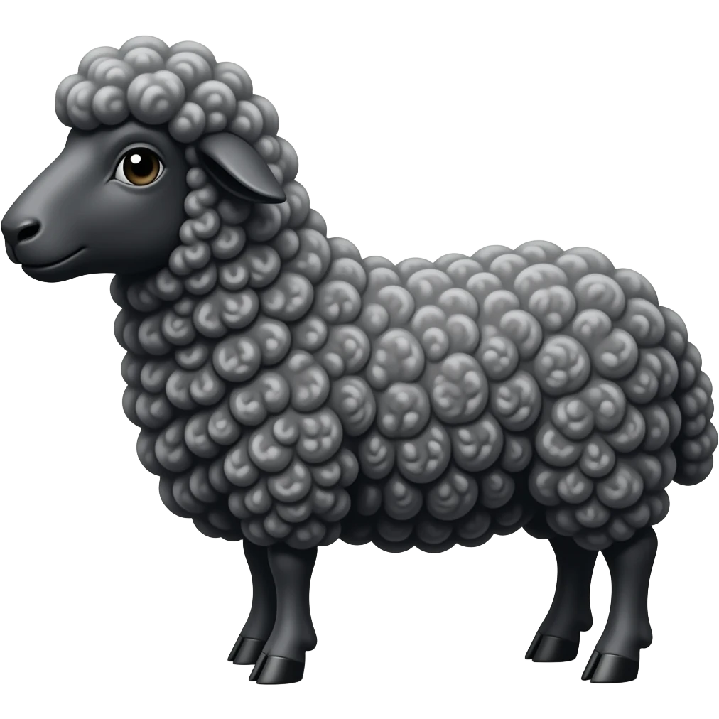 Black sheep emoji