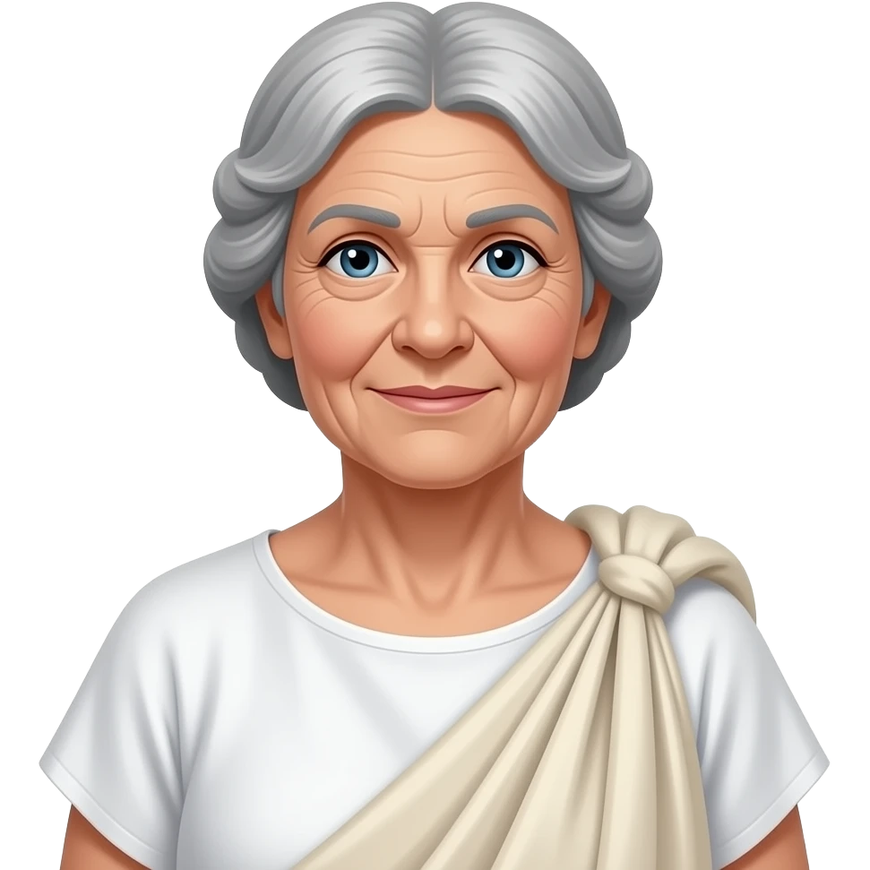 Ancient Greek Old  woman with piece of cloth emoji