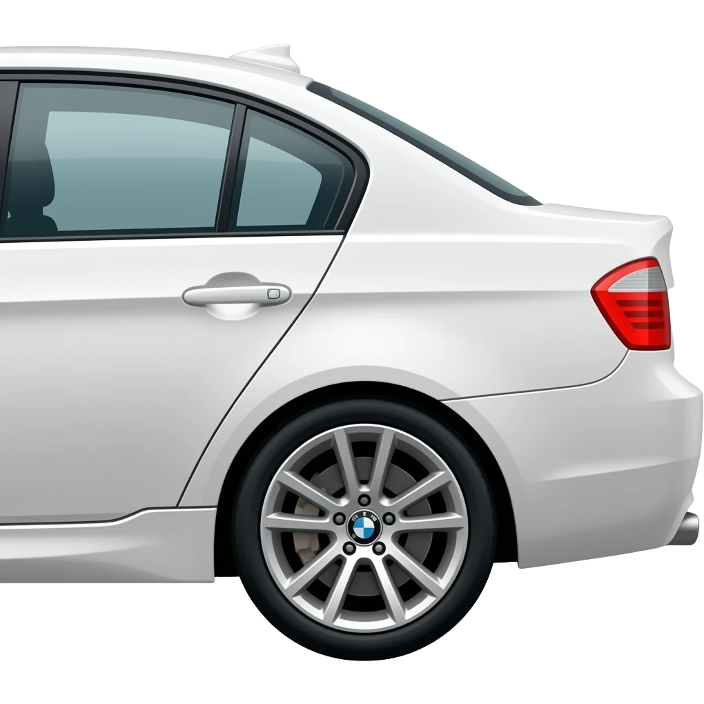 white bmw e91 from the side emoji