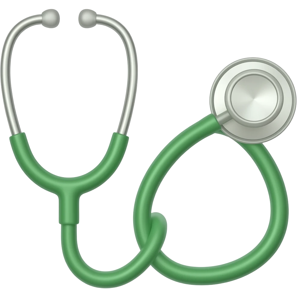 Estetoscópio verde emoji