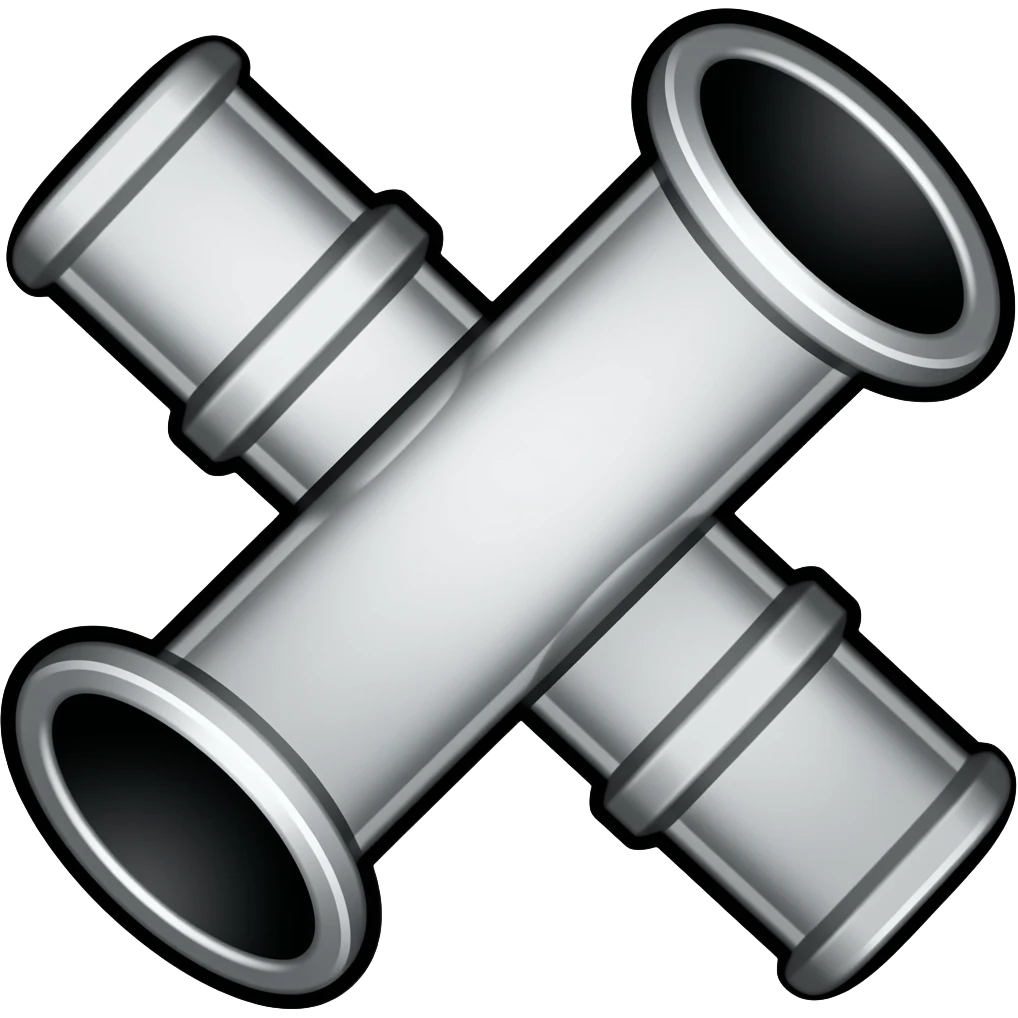 pipes emoji, bold black outline, cartoon emoji