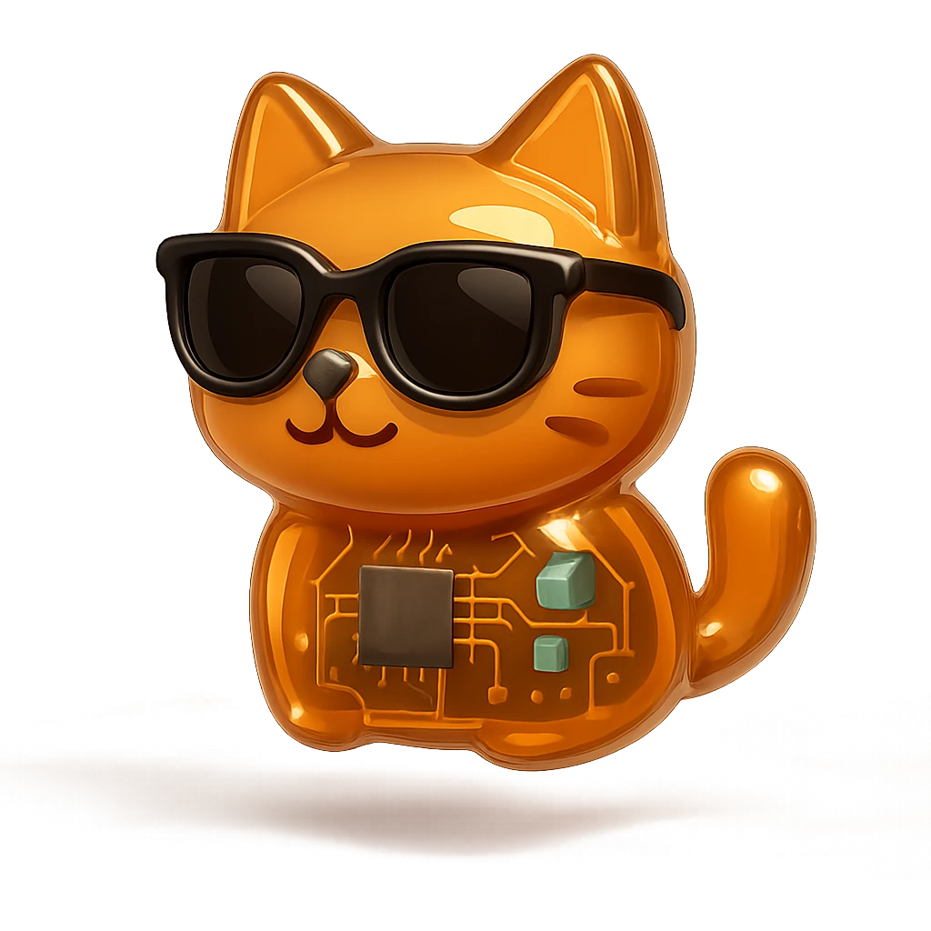 Cat wearing sunglasses emoji