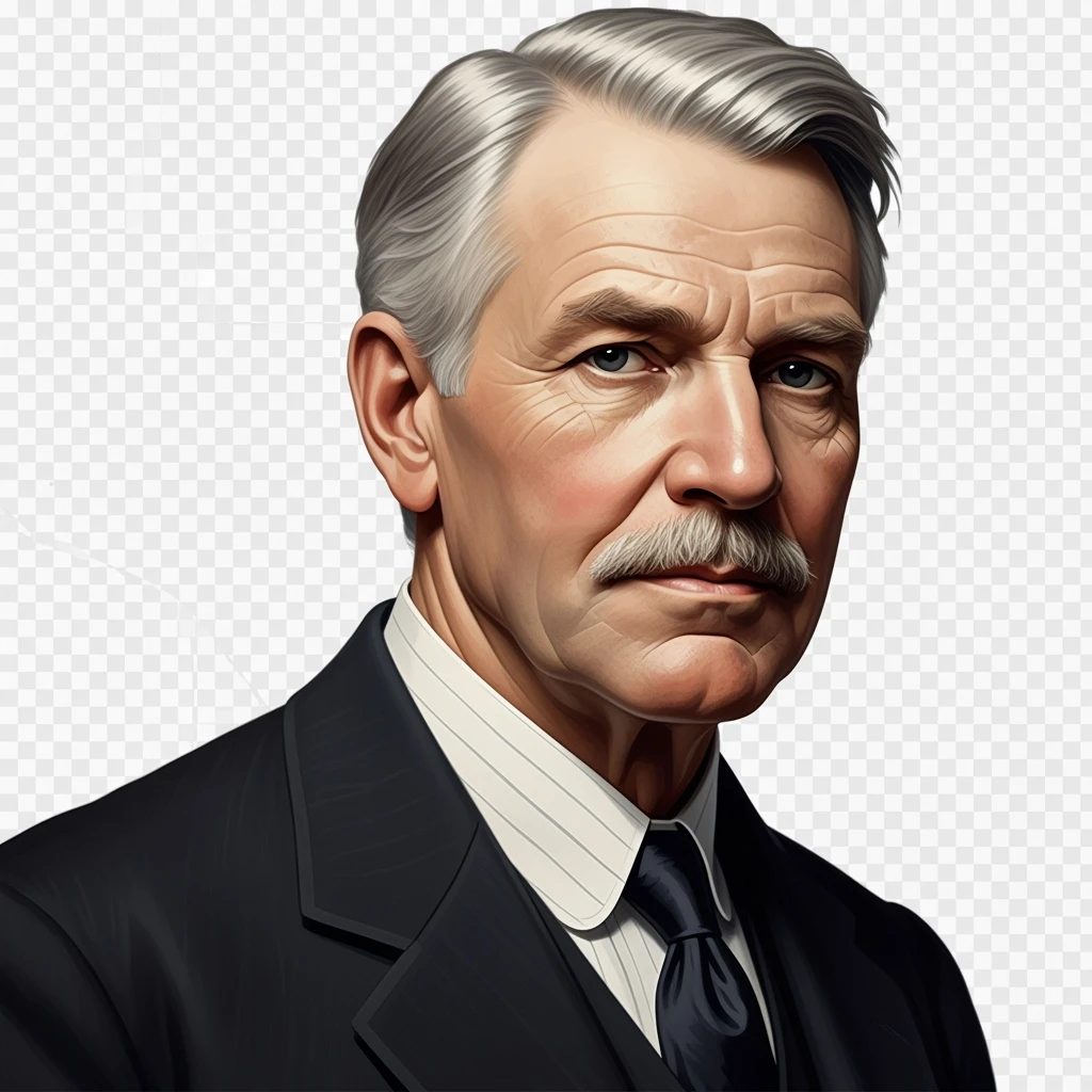 Generate in realistic style Henry Ford. png on transparent background emoji
