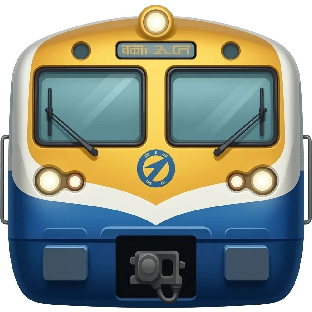 delhi emu suburban train face indian railway emoji