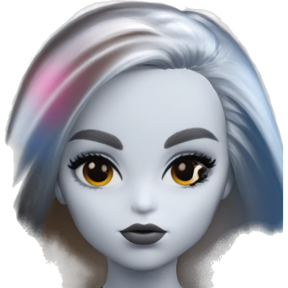 girl with long hair portrait emoji