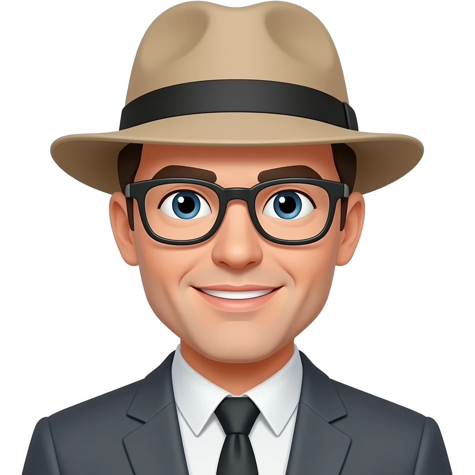 hat and glasses people emoji