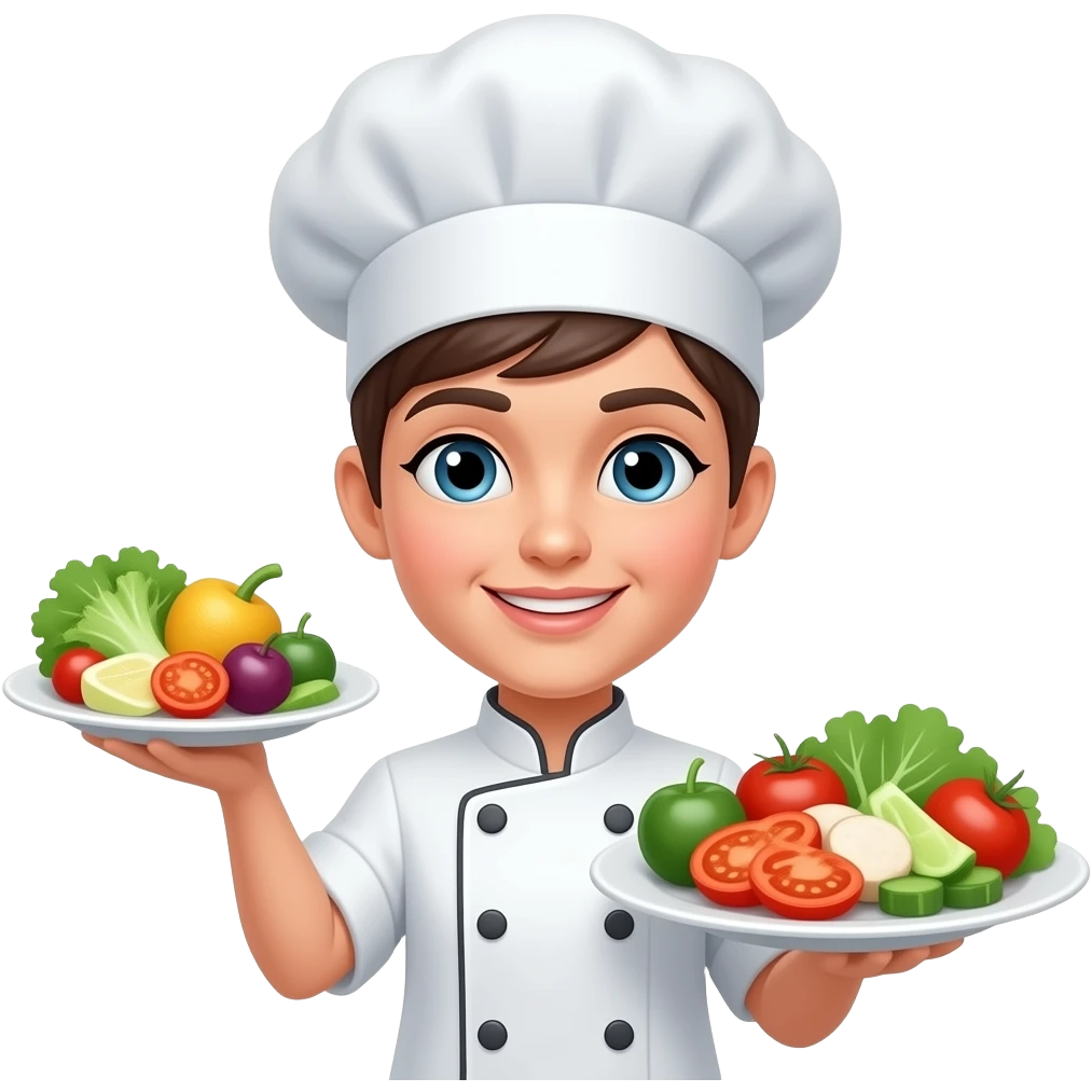 Fanny Chef with food emoji