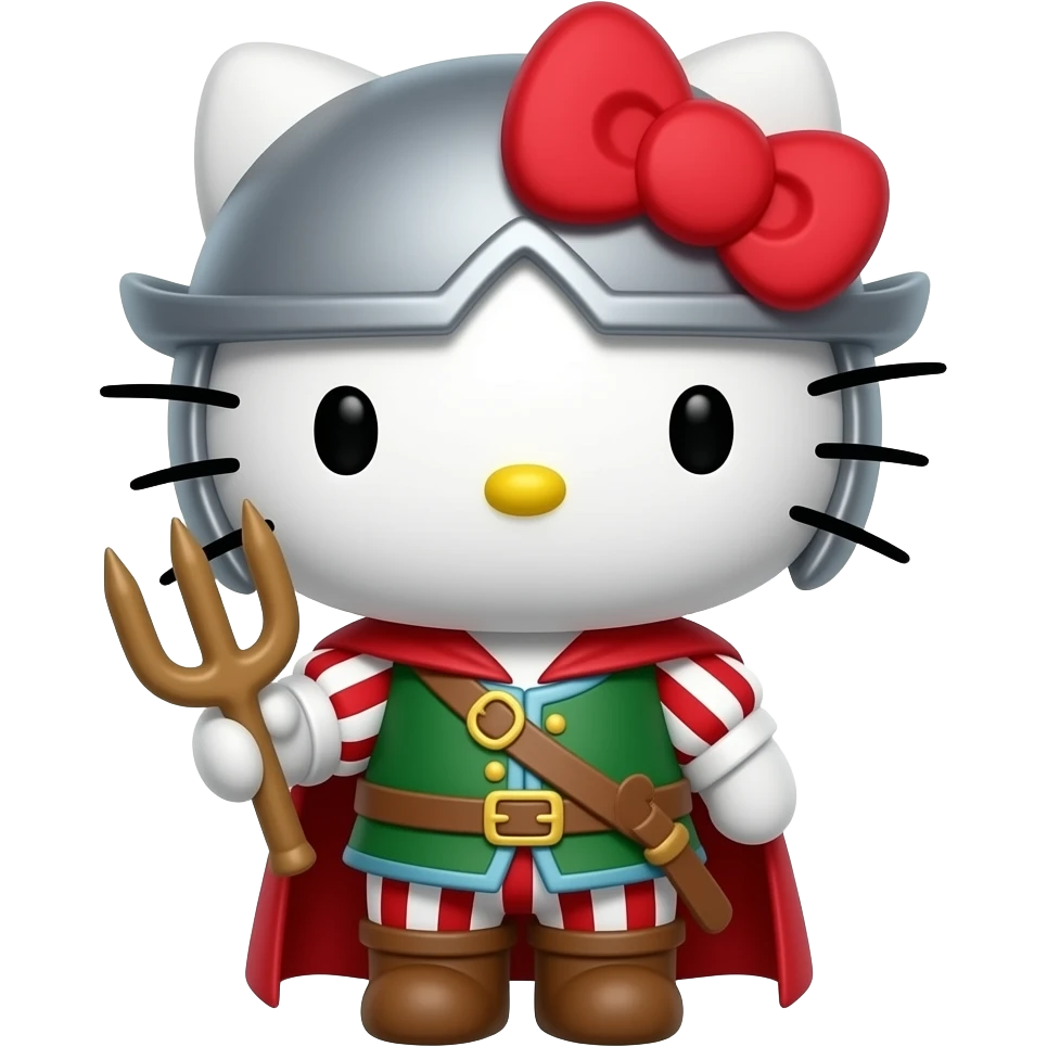 hello kitty disfrazado de don quijote de la mancha emoji