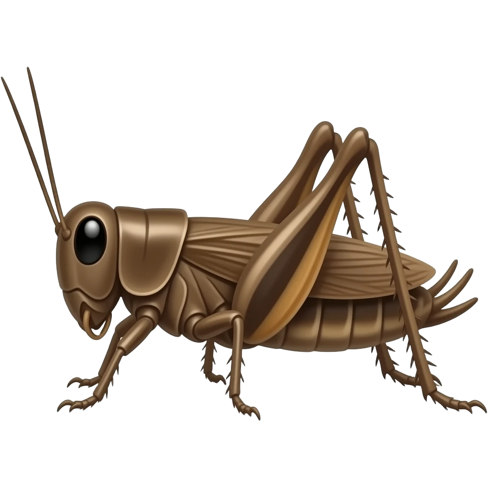 brown cricket 🦗 emoji