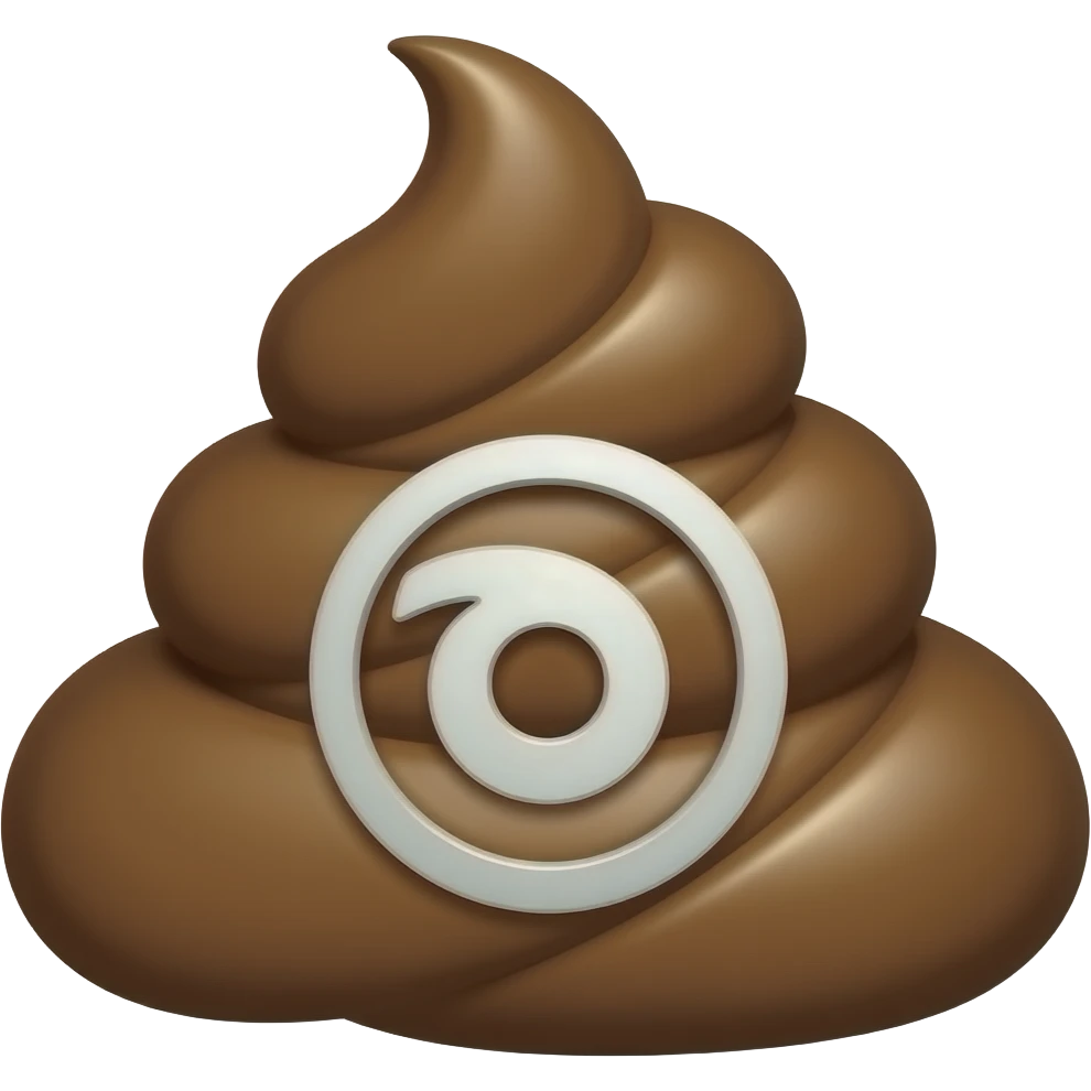 flushing poop, in the form of the Ubisoft logo emoji