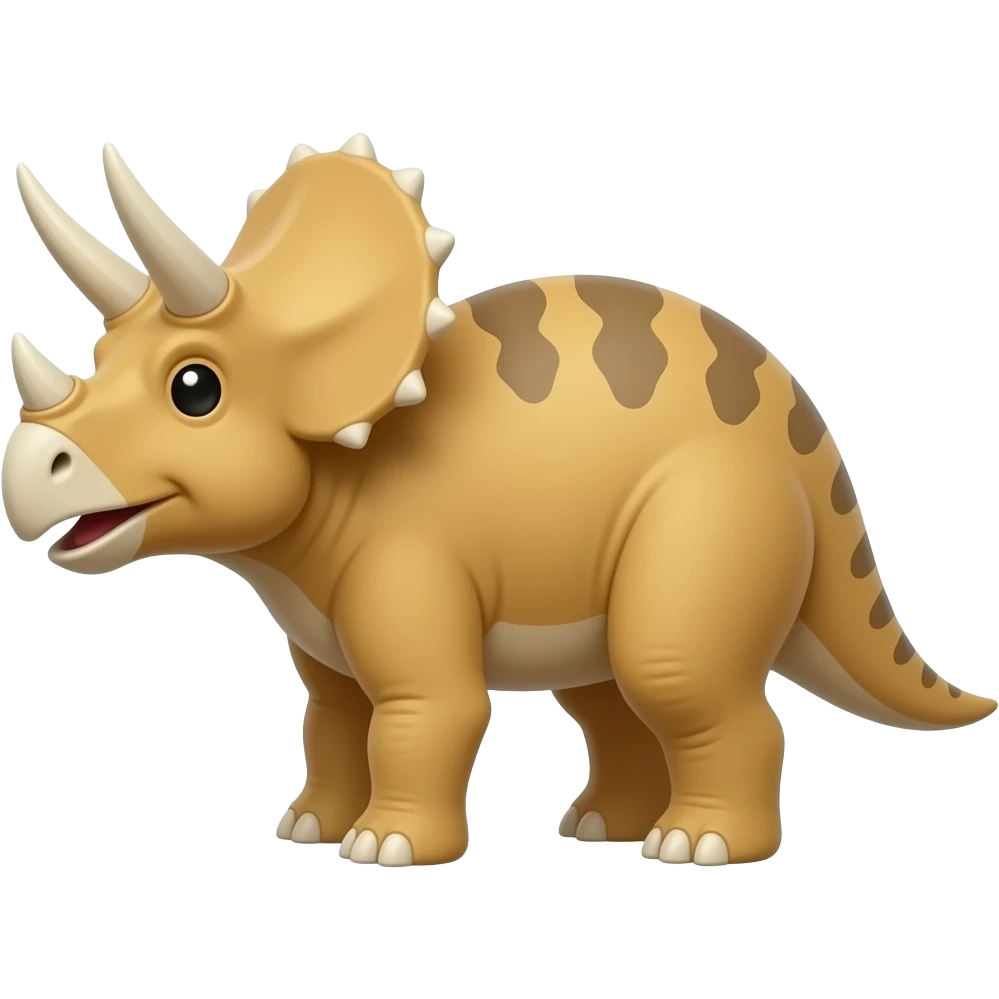 a simple triceratop emoji