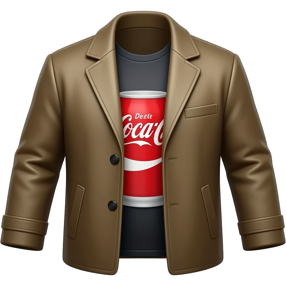 Diet coke and coat emoji