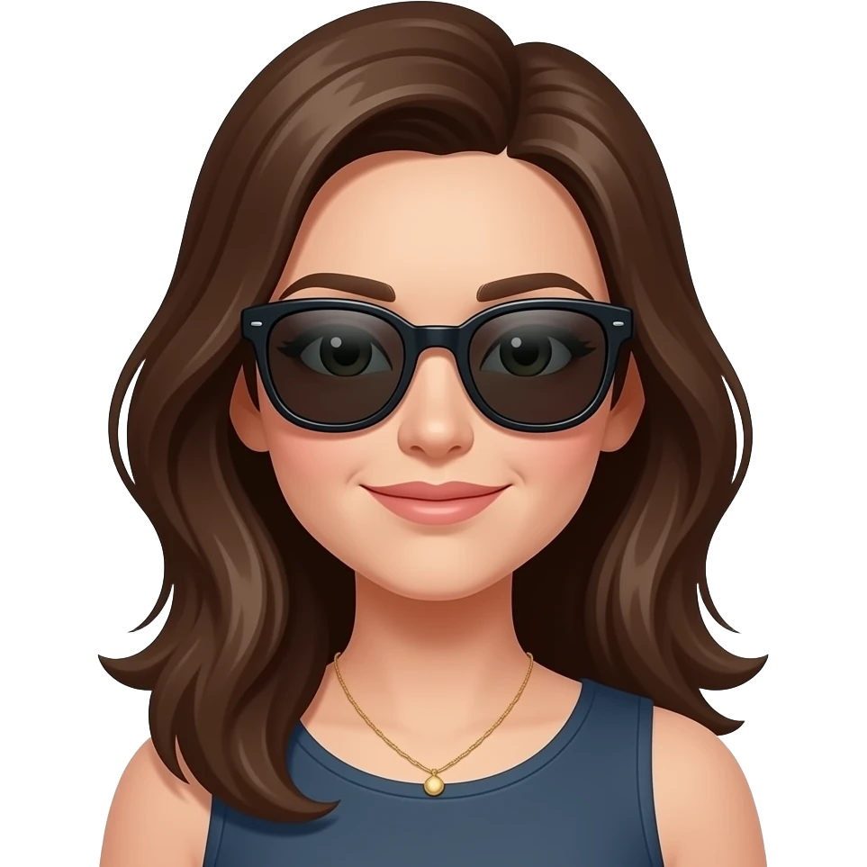 Women with sunglasses emoji