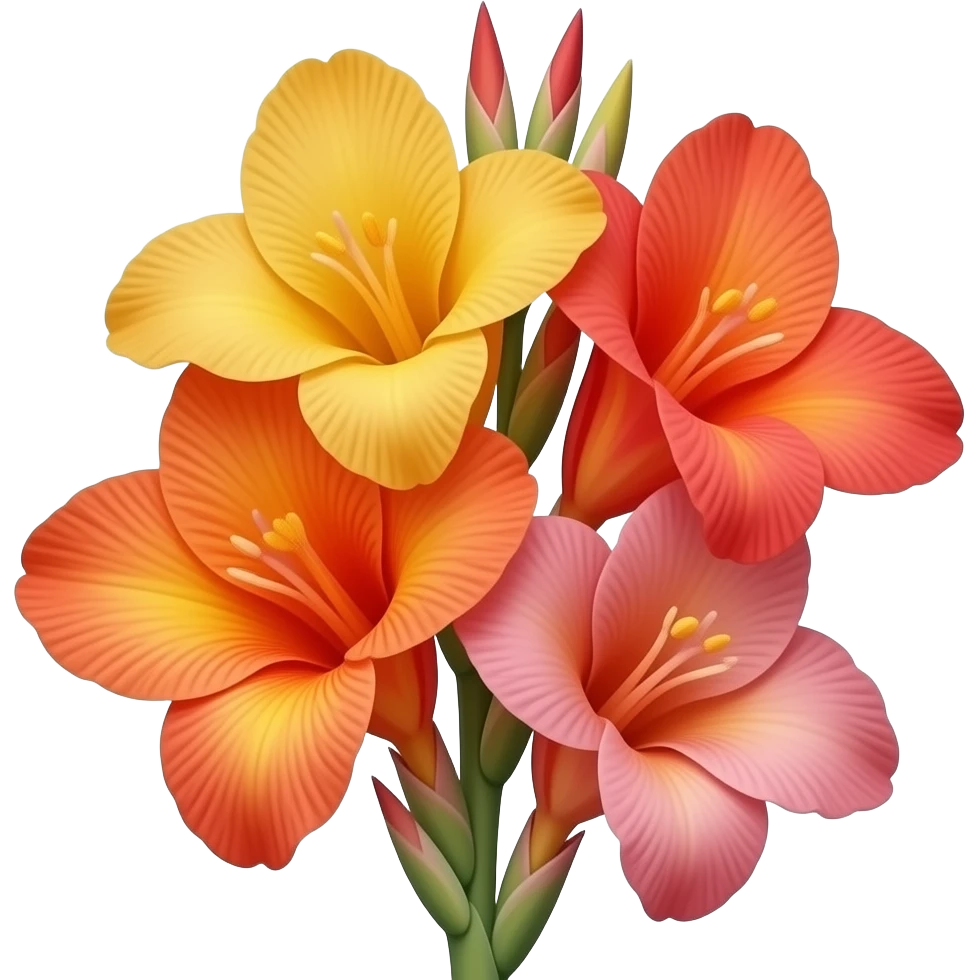 Canna lilies without stem and vibrant color im bouquet of only canna lilies emoji