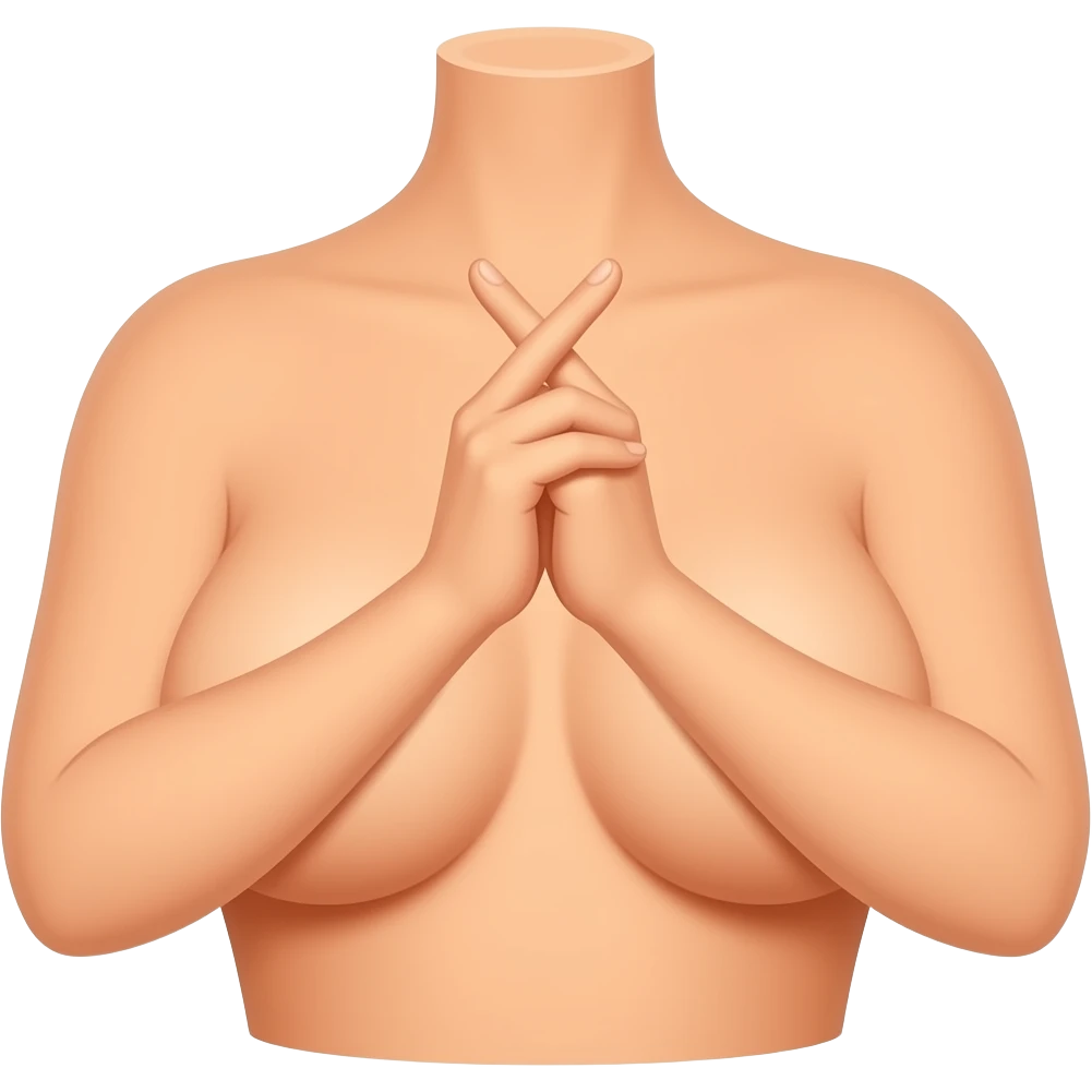 Boobs victory sign emoji