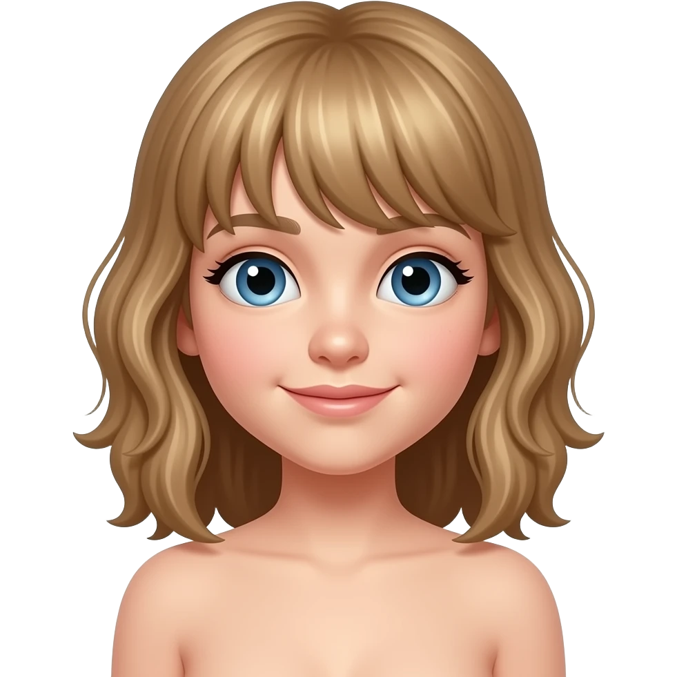Teen girl topless emoji