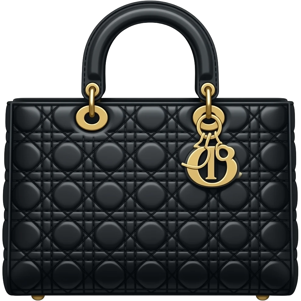 black tote dior bag emoji
