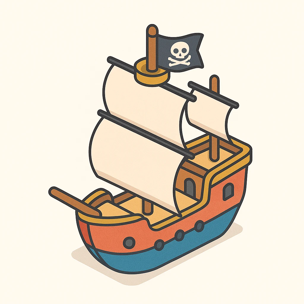 pirate ship emoji