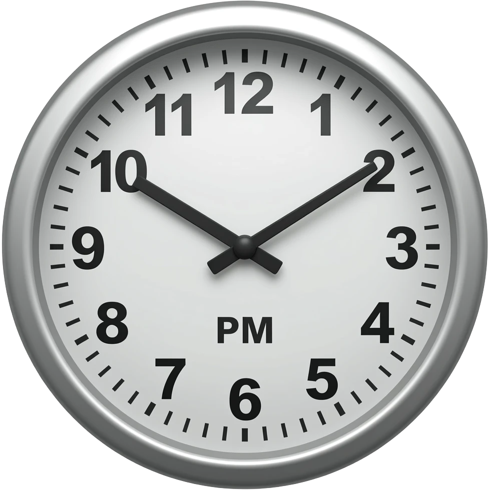 Clock showing 12:30 PM emoji