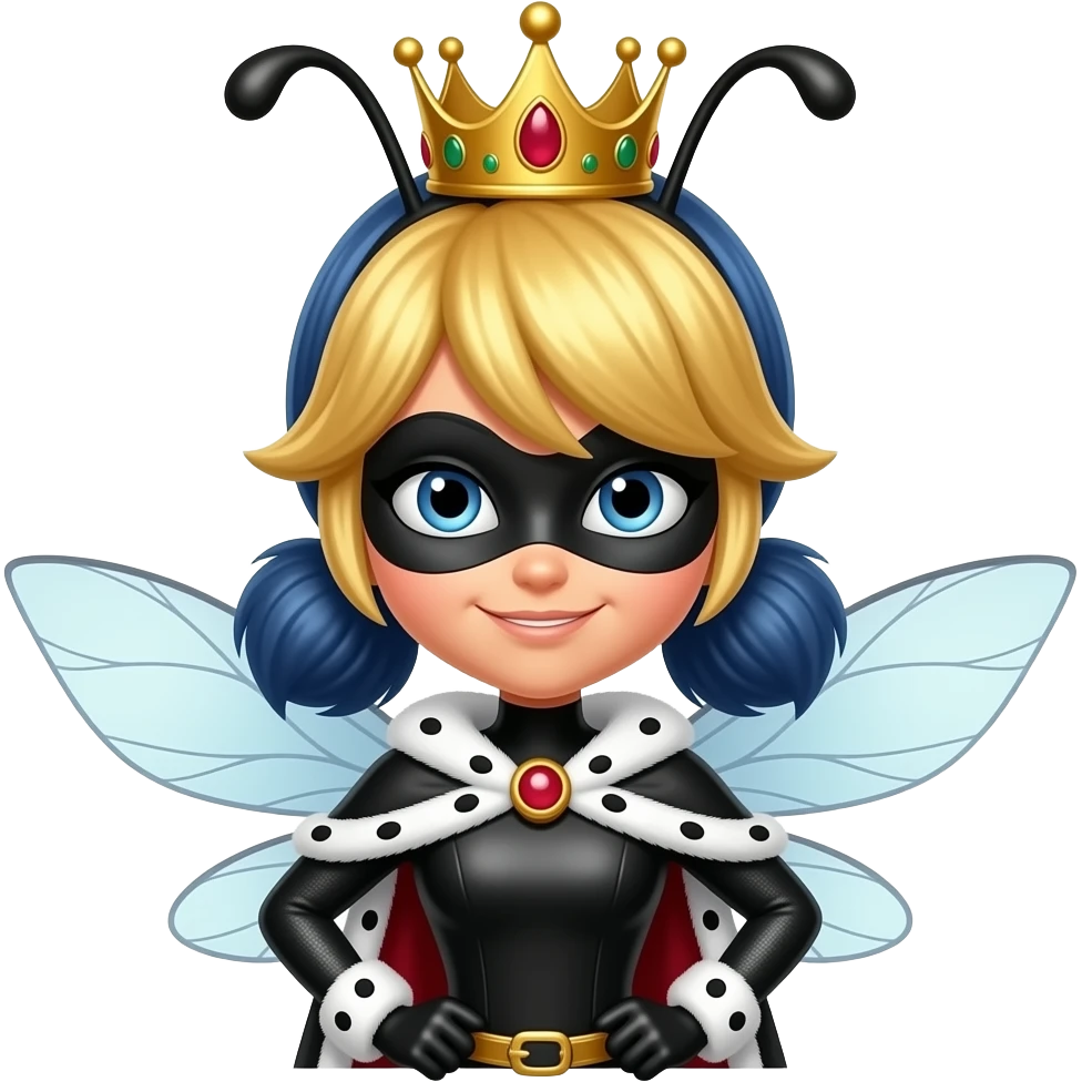 Queen bee from miraculous emoji