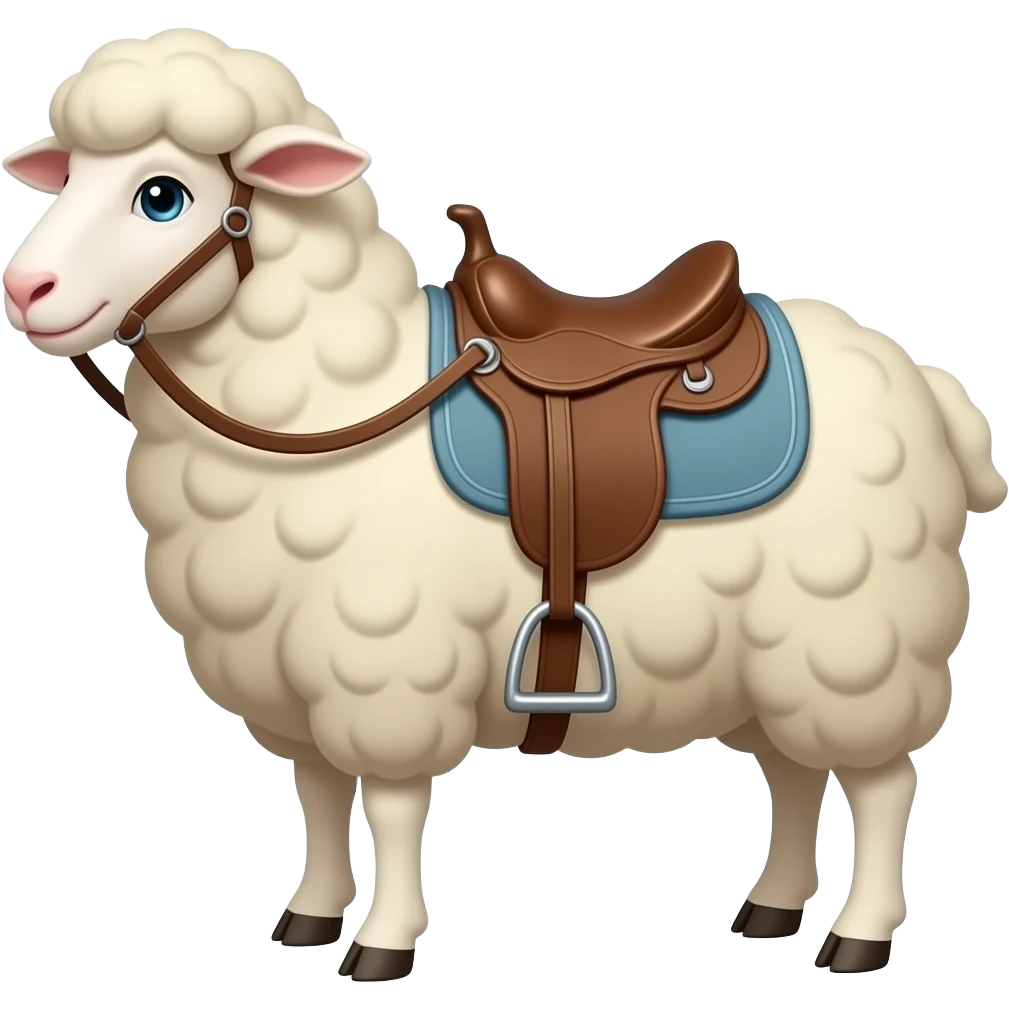 saddle + sheep emoji