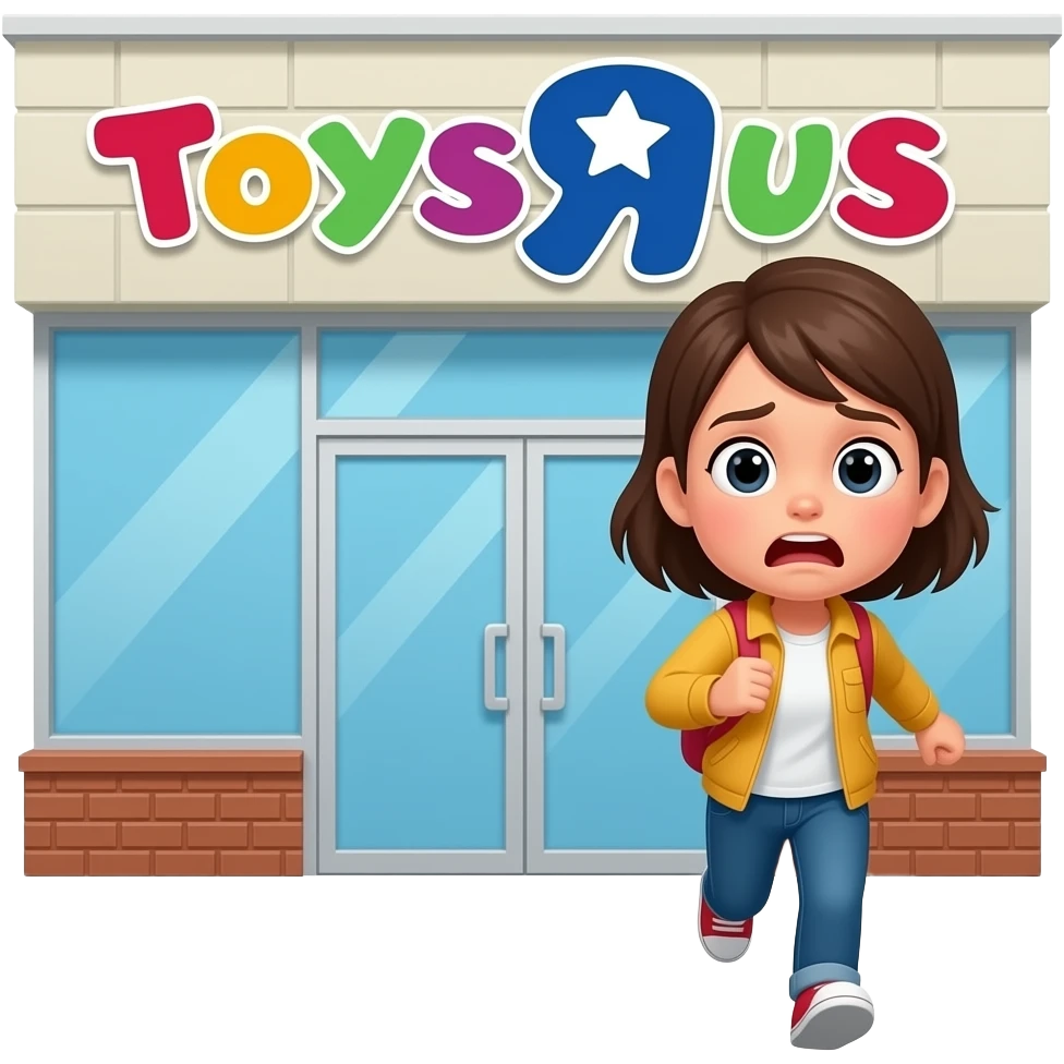 toys R US closed girl 😨🏃🏻‍♀️‍➡️ emoji