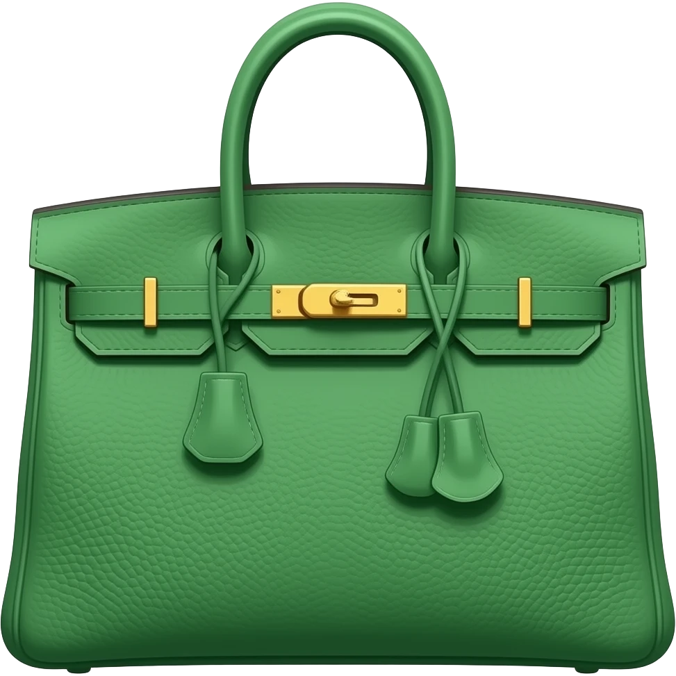 green hermes bag emoji