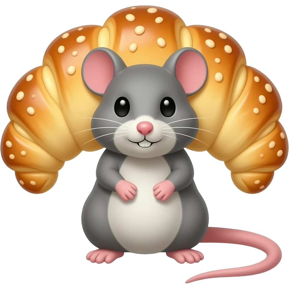 Una una rata  de reposteria emoji