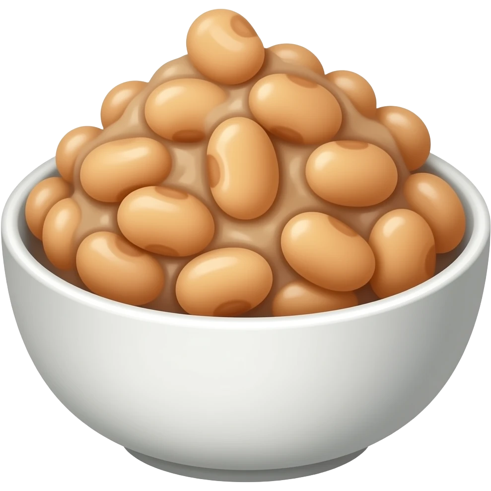 mashed beans in bowl emoji