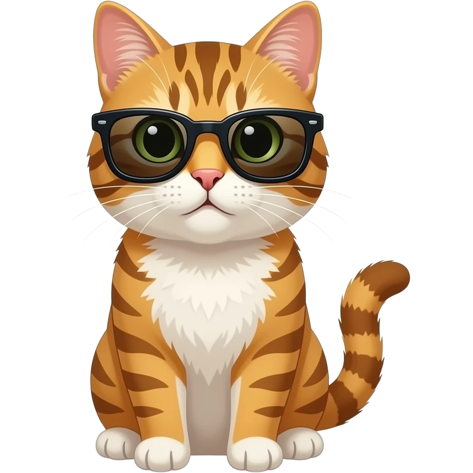 Cat wearing sunglasses emoji