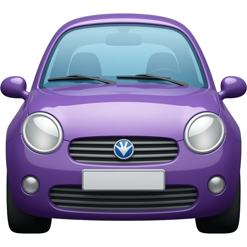 The purple car emoji
