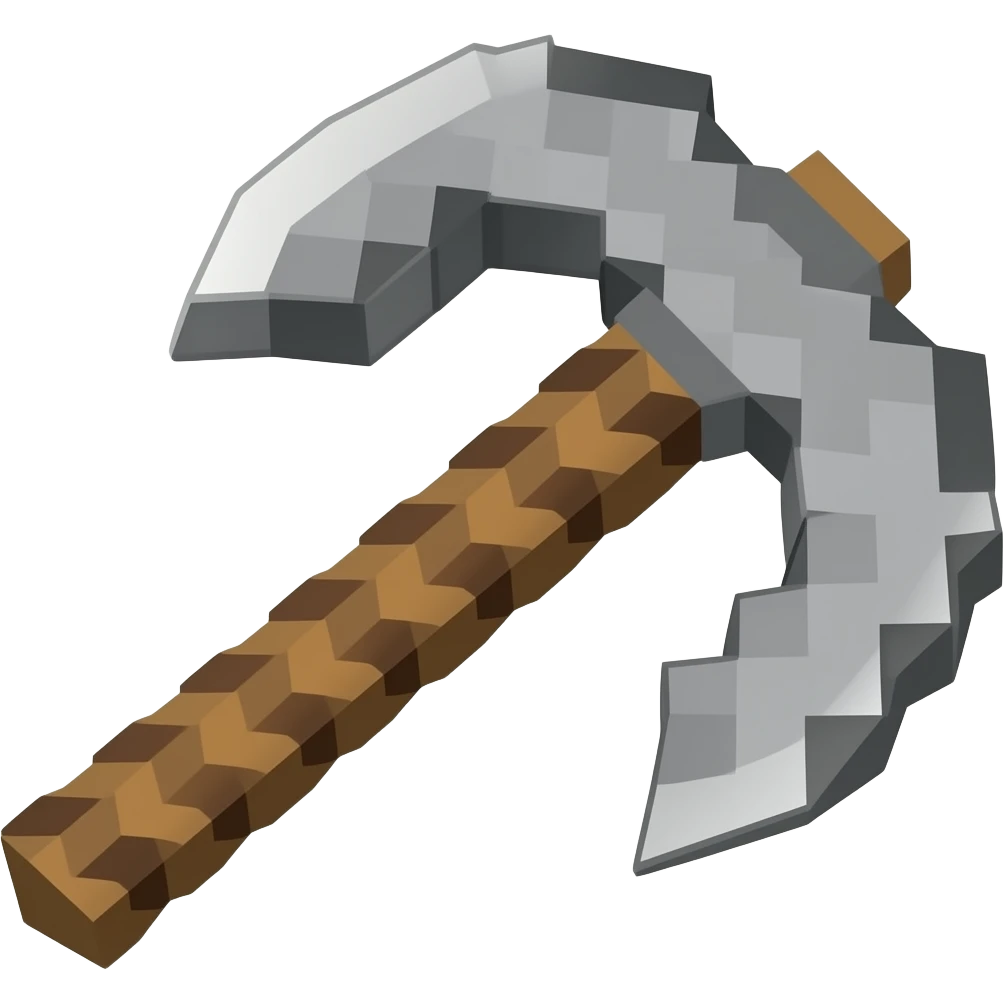 minecraft pickaxe emoji