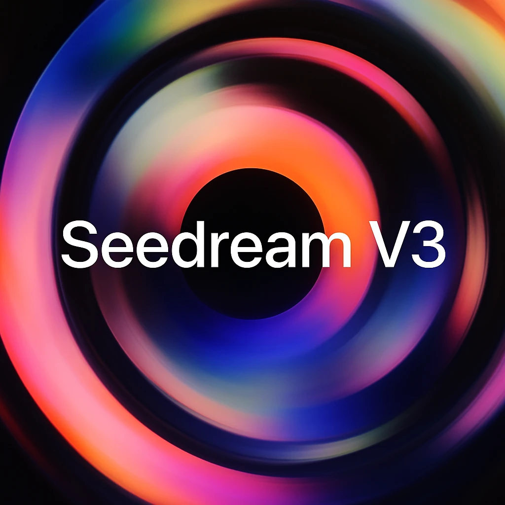 remake this and make "Seedream V3" bit bigger emoji